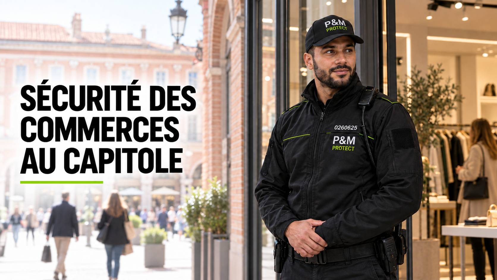 sécurisation des commerces au Capitole Toulouse par P&M Protect